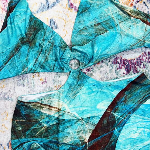 Farai London Gaia Blue Mini Dress - Picture 6 of 7